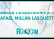 Homenaje y agradecimiento Dr. Millán